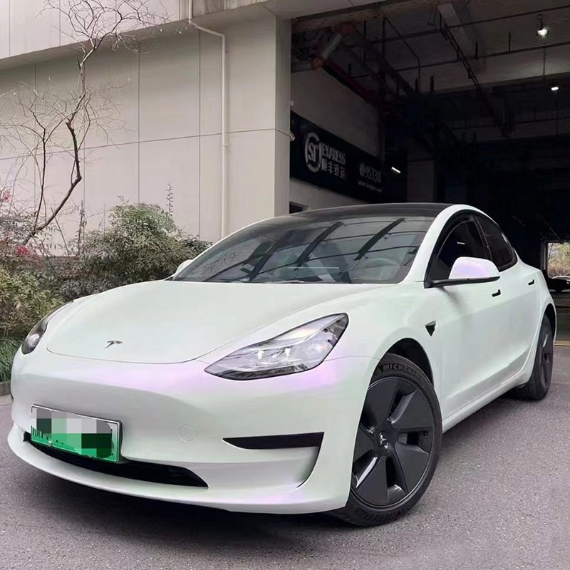 Hot Selling High Quality Paint Protection Car Film Roll Matte White to Purple Stickers Vinyl Car Wrapping Film