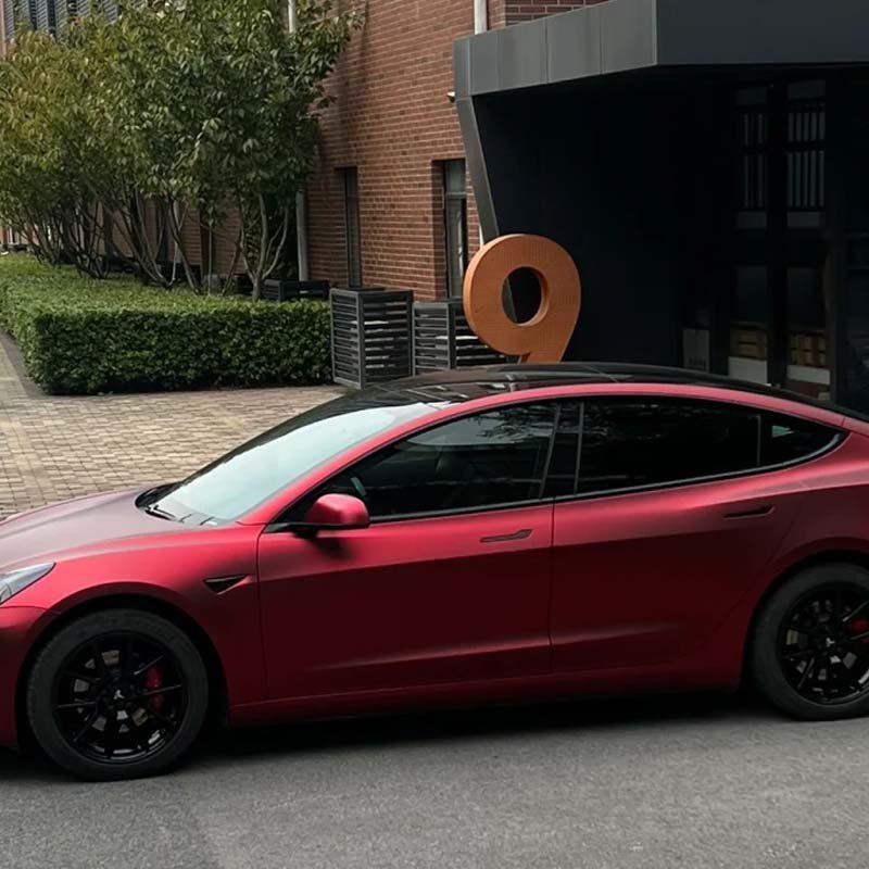 Air Bubble Free Body Stickers Air Bubble PET Ultra-Matte Romani Red Color Changing Film Car Film Vinyl Wrap Roll For Car Body