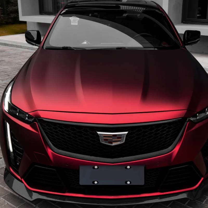 Air Bubble Free Body Stickers Air Bubble PET Ultra-Matte Romani Red Color Changing Film Car Film Vinyl Wrap Roll For Car Body
