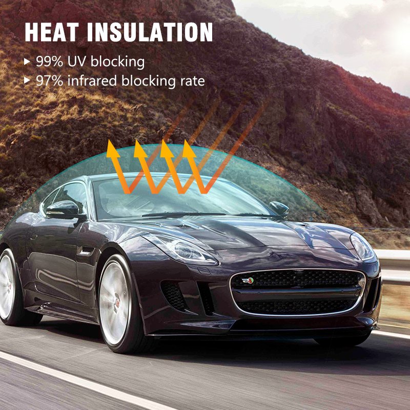 BKE Top Cars Glass Tinting Antiscratch Heat Insulation Removable Nano Ceramic Car Window Film