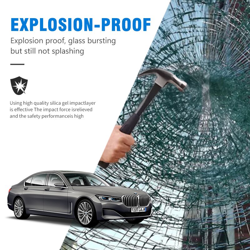 BKE Top Cars Glass Tinting Antiscratch Heat Insulation Removable Nano Ceramic Car Window Film