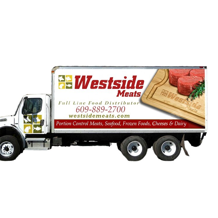 food trucks Custom Camper Caravan RV Trailer Body Box Truck Advertising Vinyl Print Sticker Business Brand Film Material