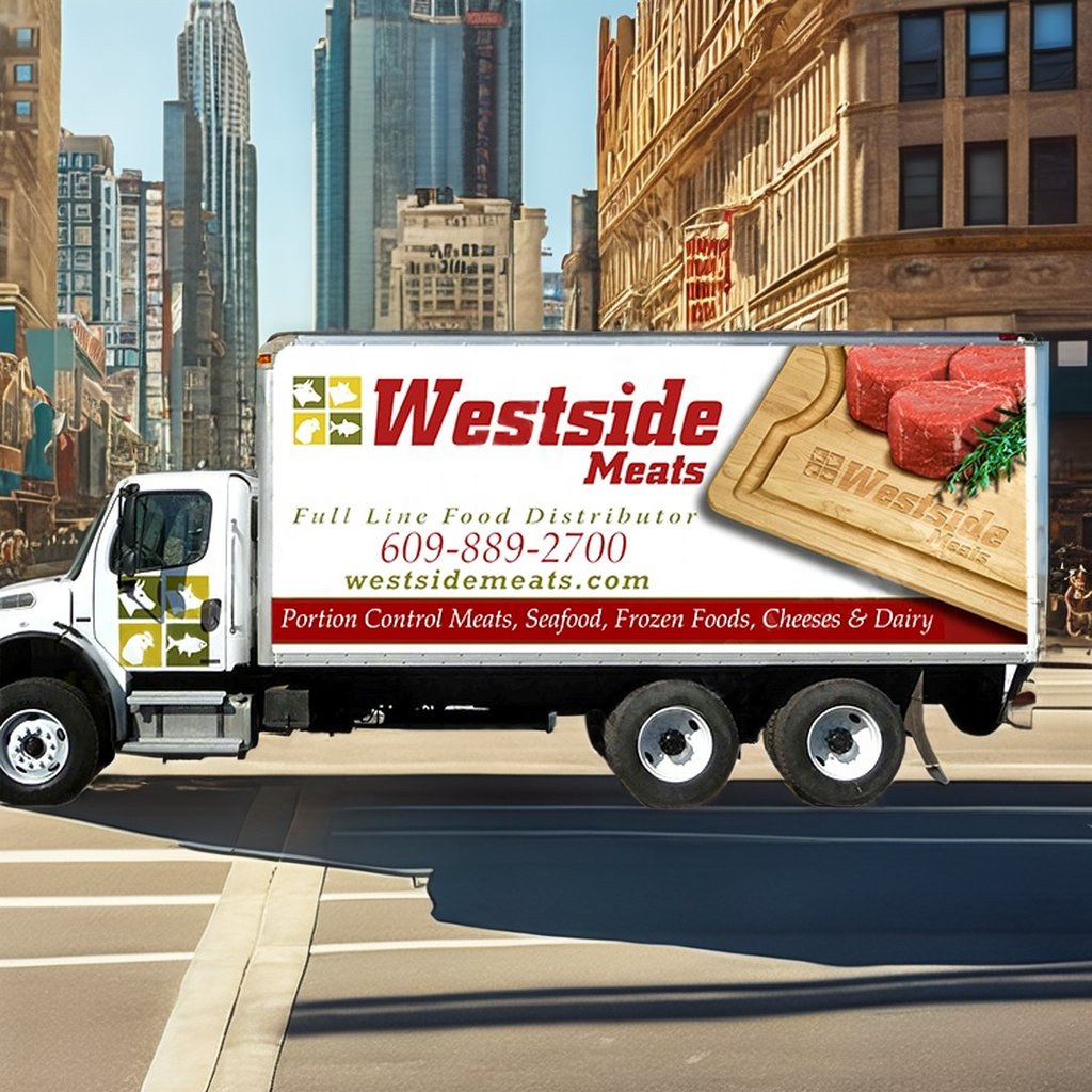 food trucks Custom Camper Caravan RV Trailer Body Box Truck Advertising Vinyl Print Sticker Business Brand Film Material