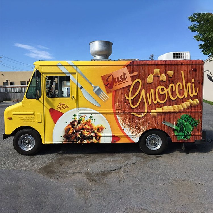 food trucks Custom Camper Caravan RV Trailer Body Box Truck Advertising Vinyl Print Sticker Business Brand Film Material