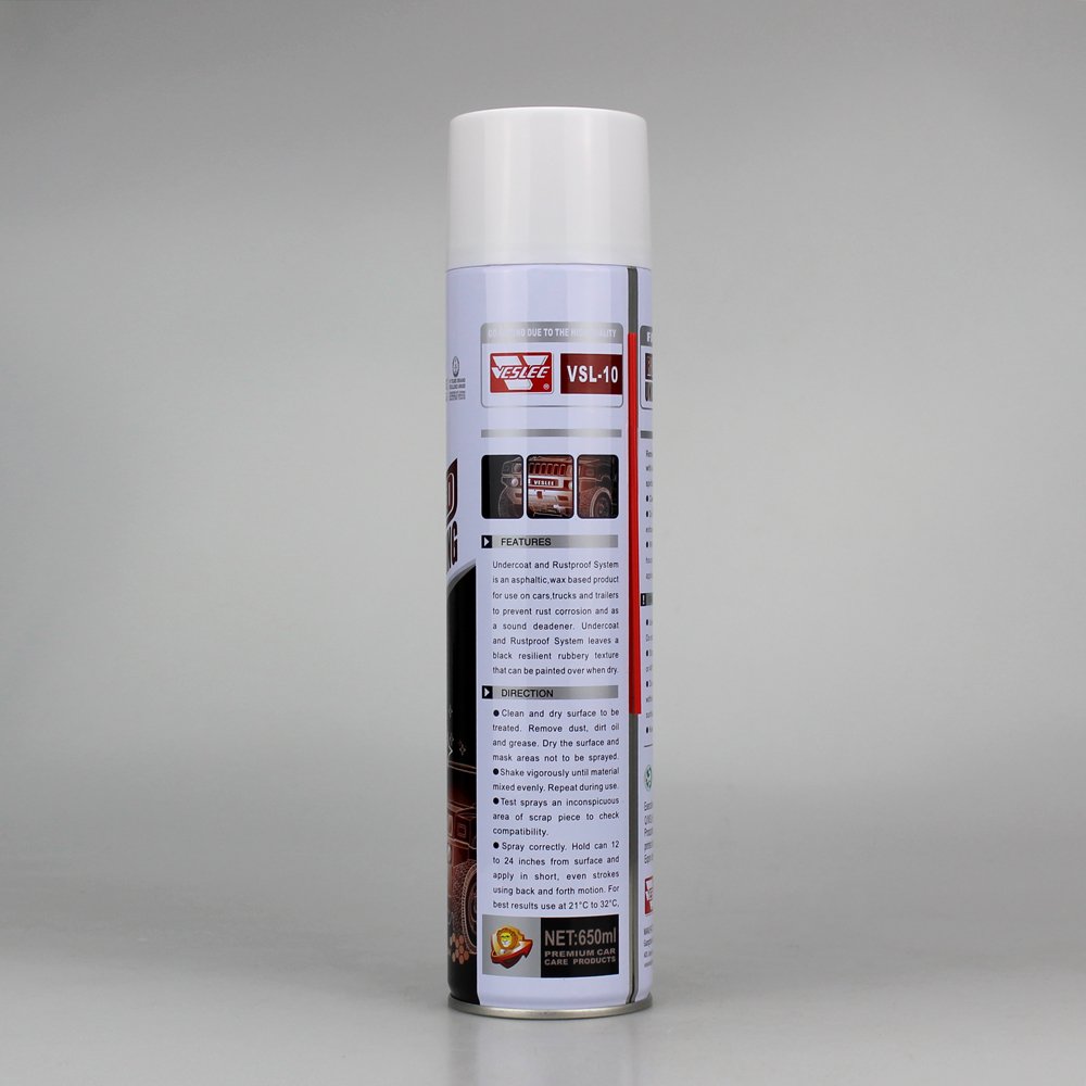 Factory Environmental Protecting Car Rubber Coating Car Care Rubberized Undercoat Spray Paint