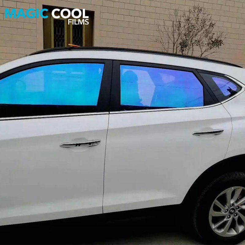 most beautiful car colorful window film blue purple dazzle colour film High thermal insulation solar film for automobiles