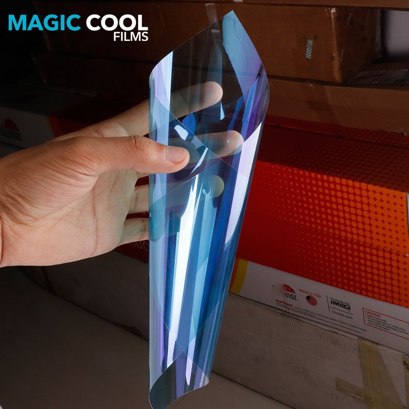 most beautiful car colorful window film blue purple dazzle colour film High thermal insulation solar film for automobiles