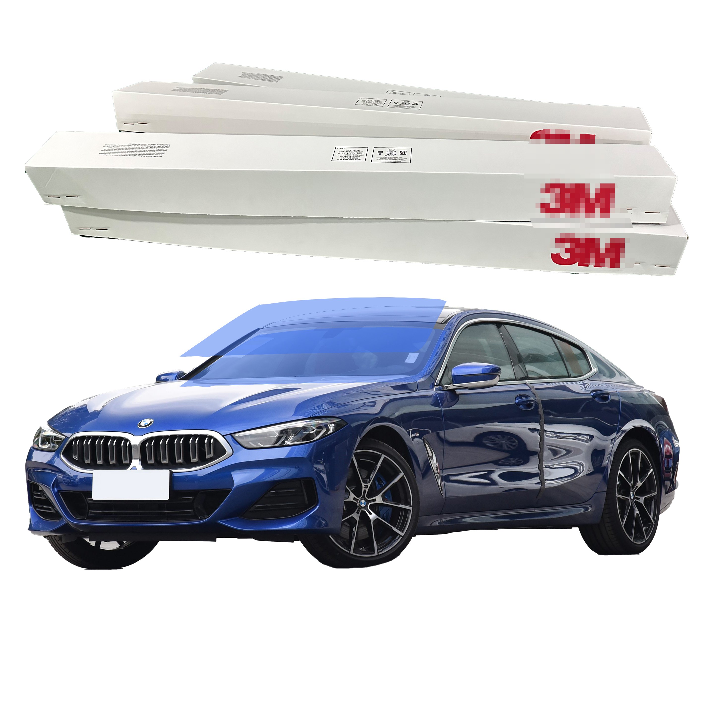 Sample order 10 Years Warranty pet nano ceramics 1.52x30M/roll heat insulation Black car window tinted solar films stickers