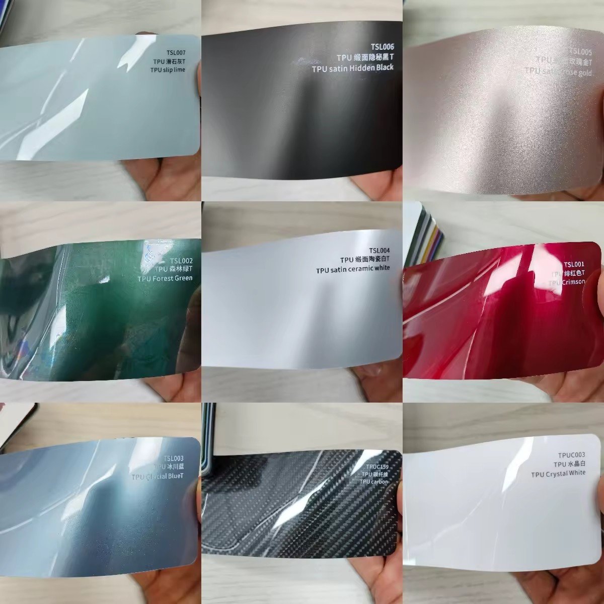 TPU Acid Green Film Car Wrap Vinyls Self Healing Colorful Car Body Stickers Color PPF
