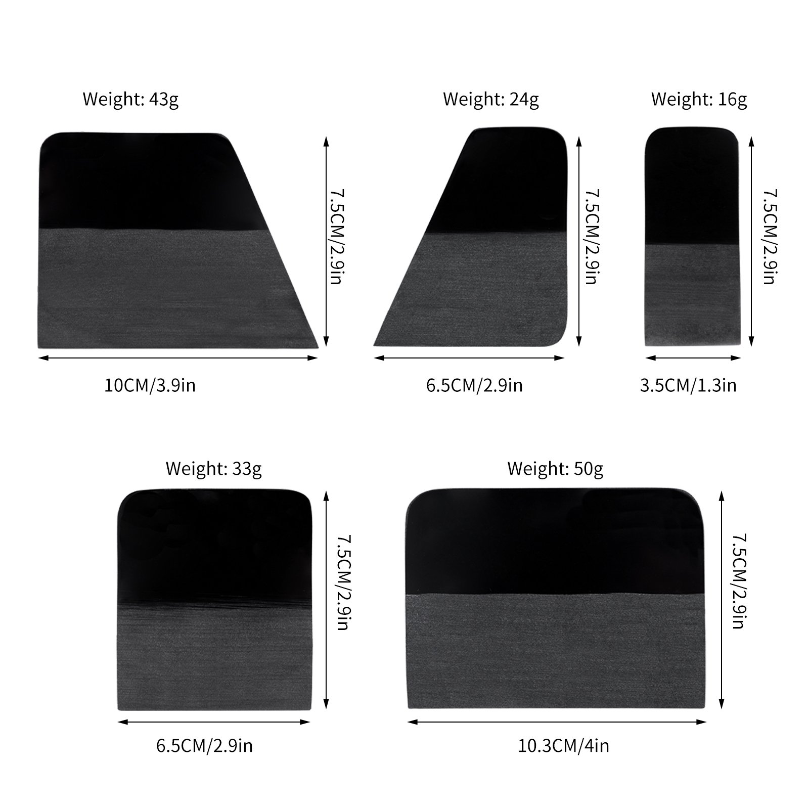 Tint Wrap Vinyl Installation Kit Car Film Ppf Squeegee for Window Tools Ppf Squeegee with box