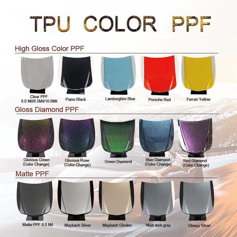 Factory Wholesale Paint Protection Film TPU Self Healing UV Resistant Anti Yellowing Scratch Proof Hydrophobic Clear car film