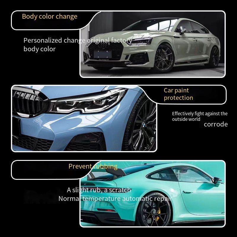 Anti-Scratch UV & Sand Proof Color-Changing Privacy Protection-5 Year Warranty TPU Car Wrap Sticker Self-Healing car Films PPF