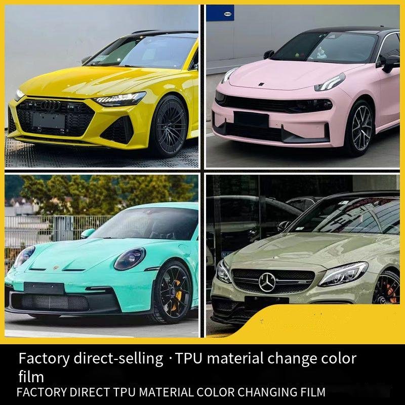 Anti-Scratch UV & Sand Proof Color-Changing Privacy Protection-5 Year Warranty TPU Car Wrap Sticker Self-Healing car Films PPF