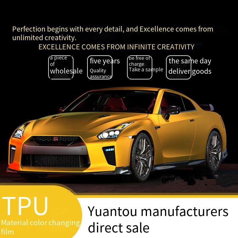 Anti-Scratch UV & Sand Proof Color-Changing Privacy Protection-5 Year Warranty TPU Car Wrap Sticker Self-Healing car Films PPF