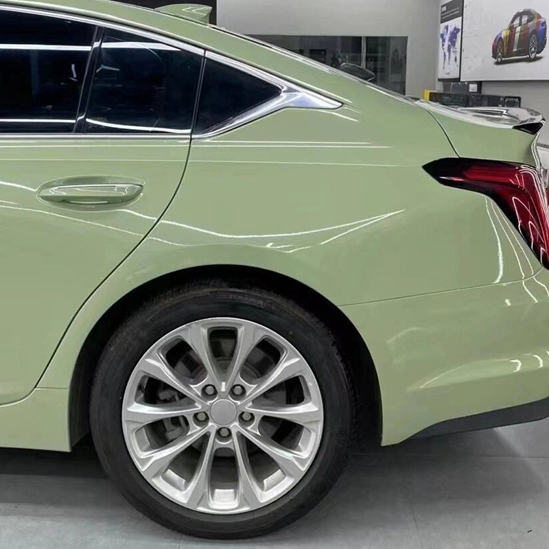 1.52*15m/Roll Self Healing Tpu Color Change Film Colored Ppf Film Paint Protection Film Vinyl Wrap Tpu Khaki Green For Car