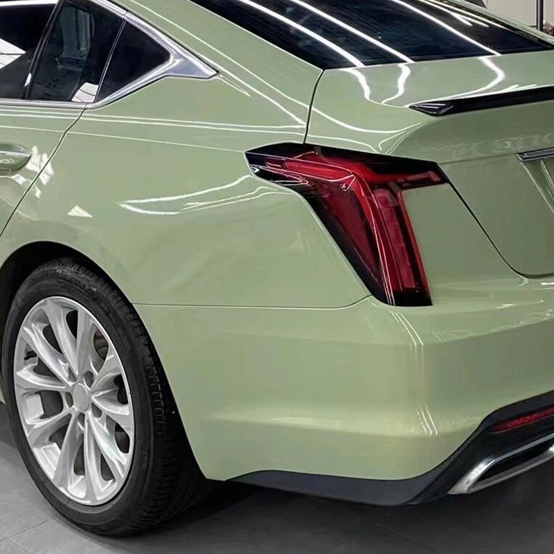 1.52*15m/Roll Self Healing Tpu Color Change Film Colored Ppf Film Paint Protection Film Vinyl Wrap Tpu Khaki Green For Car
