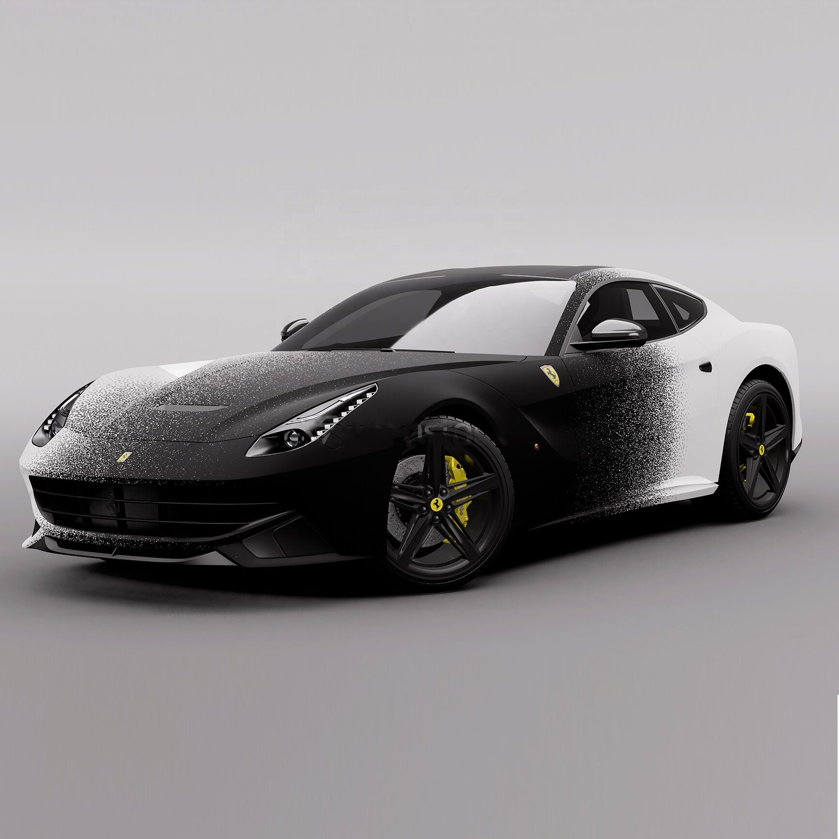 Car graphics white black gradient wrap adhesive permanent roll film white auto car wrap film auto wrapping vinyl matte