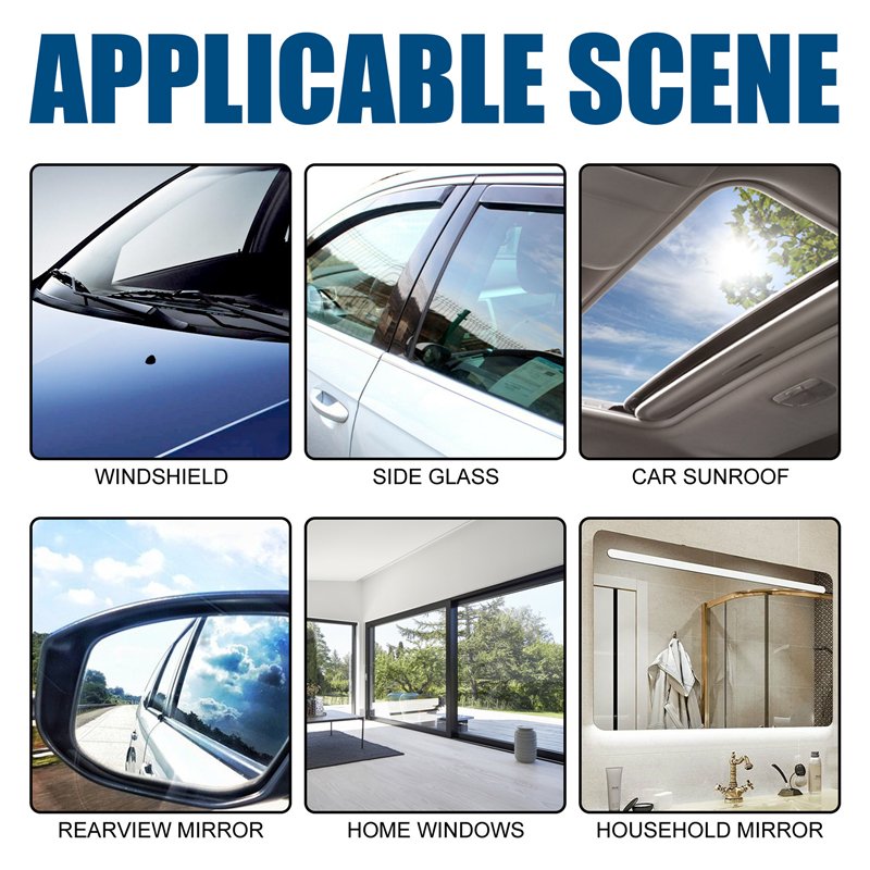 Rayhong 60ml 3 in 1 automobile antifogging agent home windows car rear view mirror glass oil film remover anti-fog spray