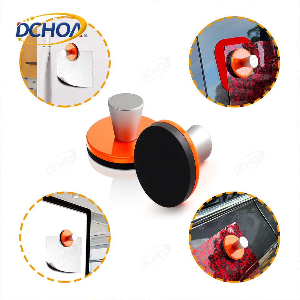 DCHOA 45mm Car Wrapping Gripper Aluminum Handle Magnet Holder for Sign Vinyl Car Wrapping Window Tint Locater
