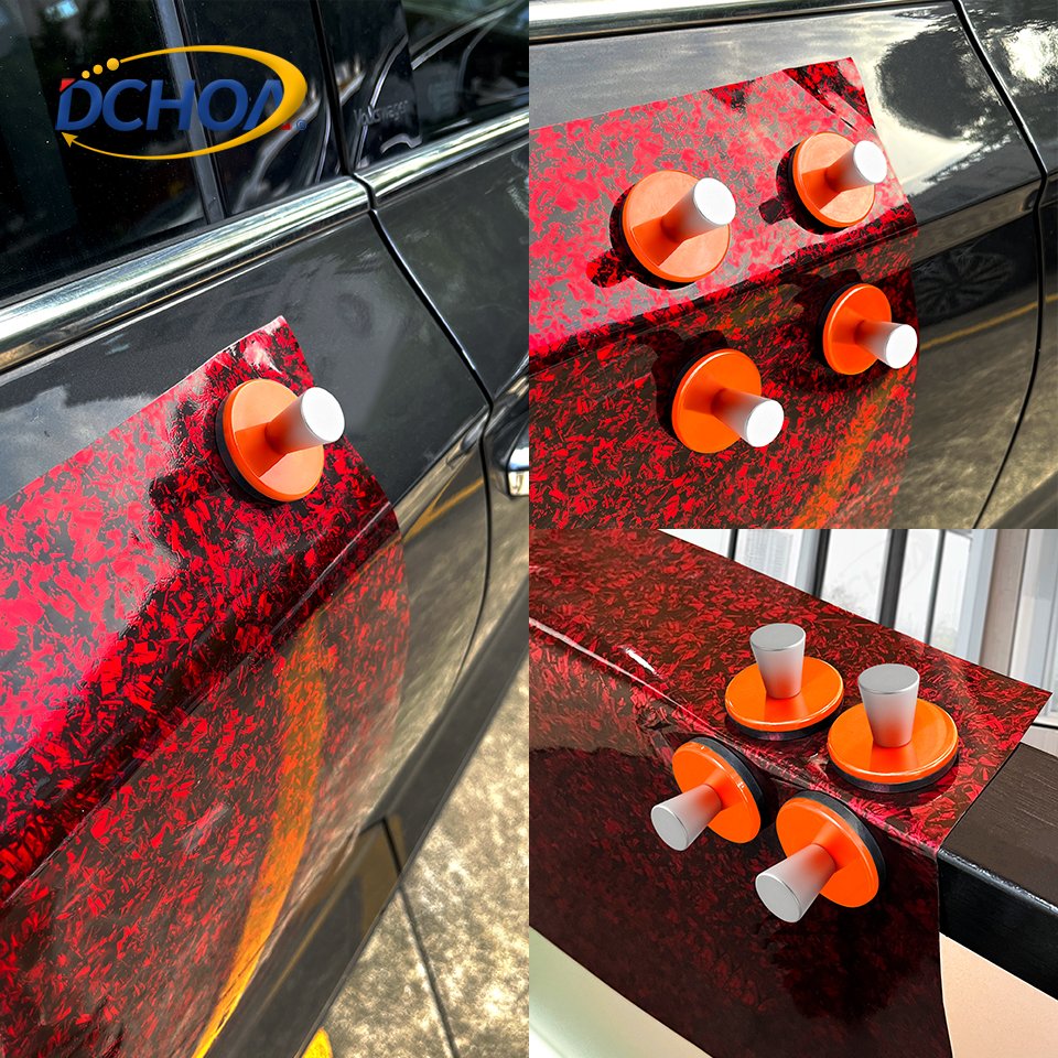 DCHOA 45mm Car Wrapping Gripper Aluminum Handle Magnet Holder for Sign Vinyl Car Wrapping Window Tint Locater
