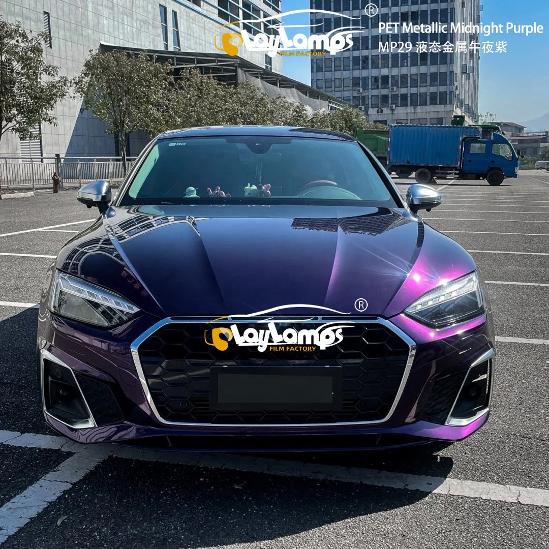Auto Color Wrapping Film Pro Supplier Super Metallic PET Midnight Purple best car vinyl wrap brand