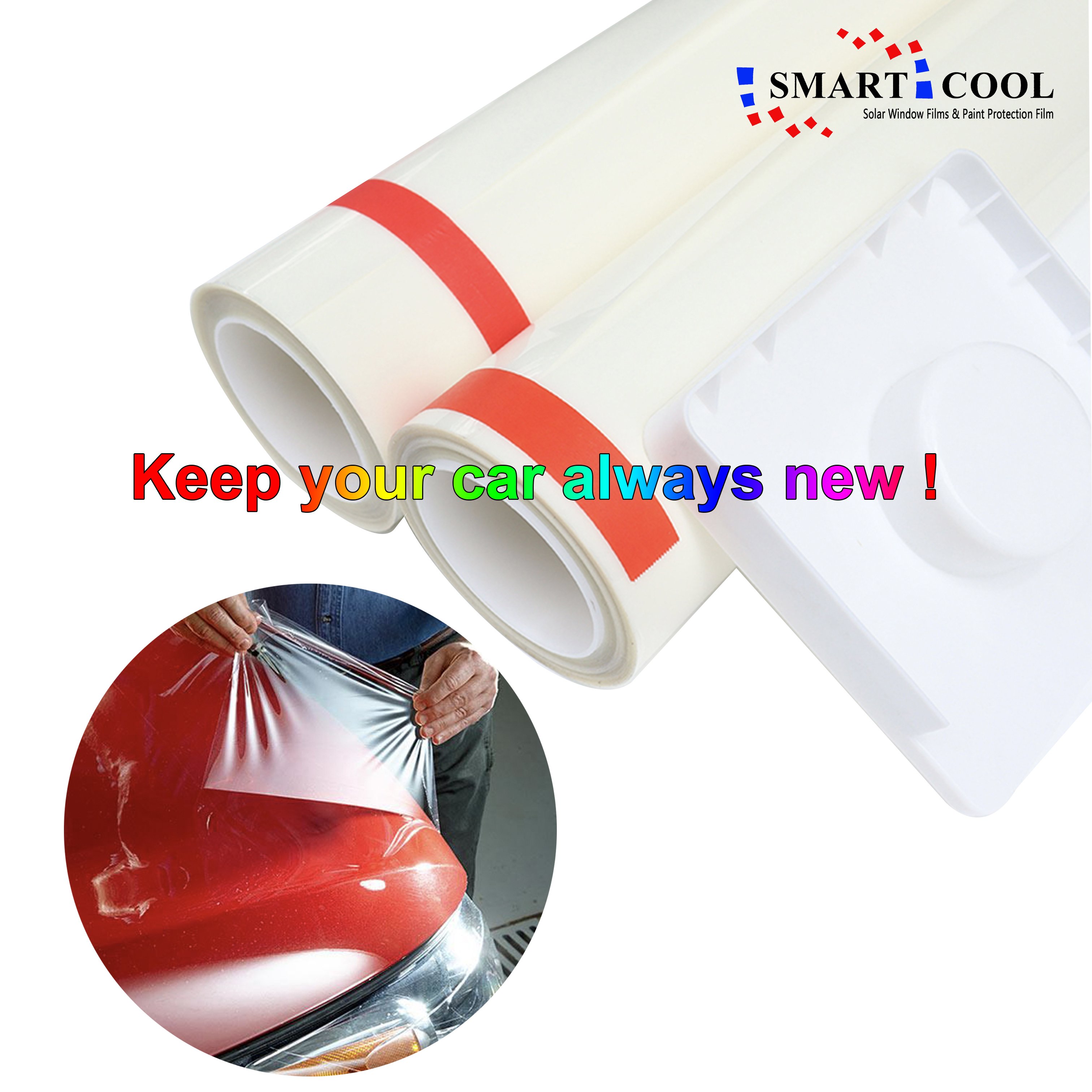 SMARTCOOL Super Glossy Transparent TPH Paint Protection Car Film 1.52*15m