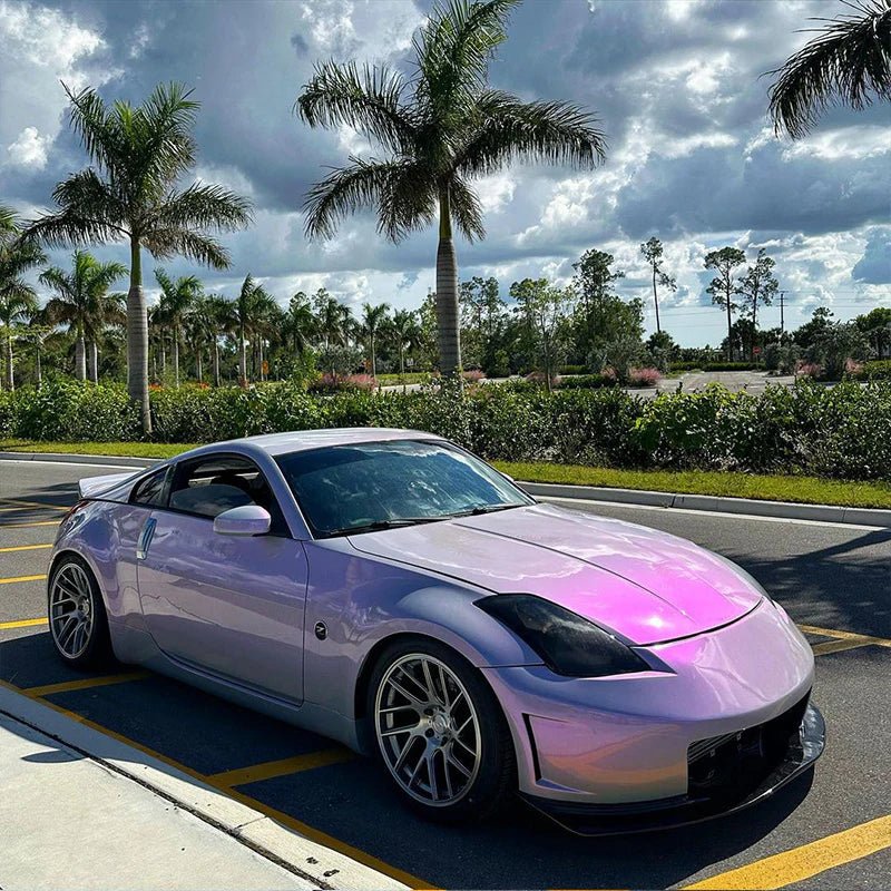 Candy Metallic Gray Purple Color TPU PPF paint protection film car films 1 rolls 1.52*16M thickness 8mil Color Change PPF