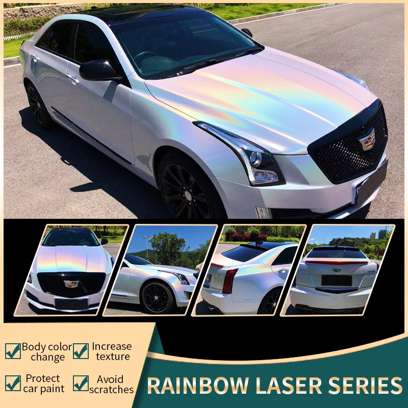 SCHANLEY car color changing glossy color change vinyl wrapping colorful electroplating laser silver car film