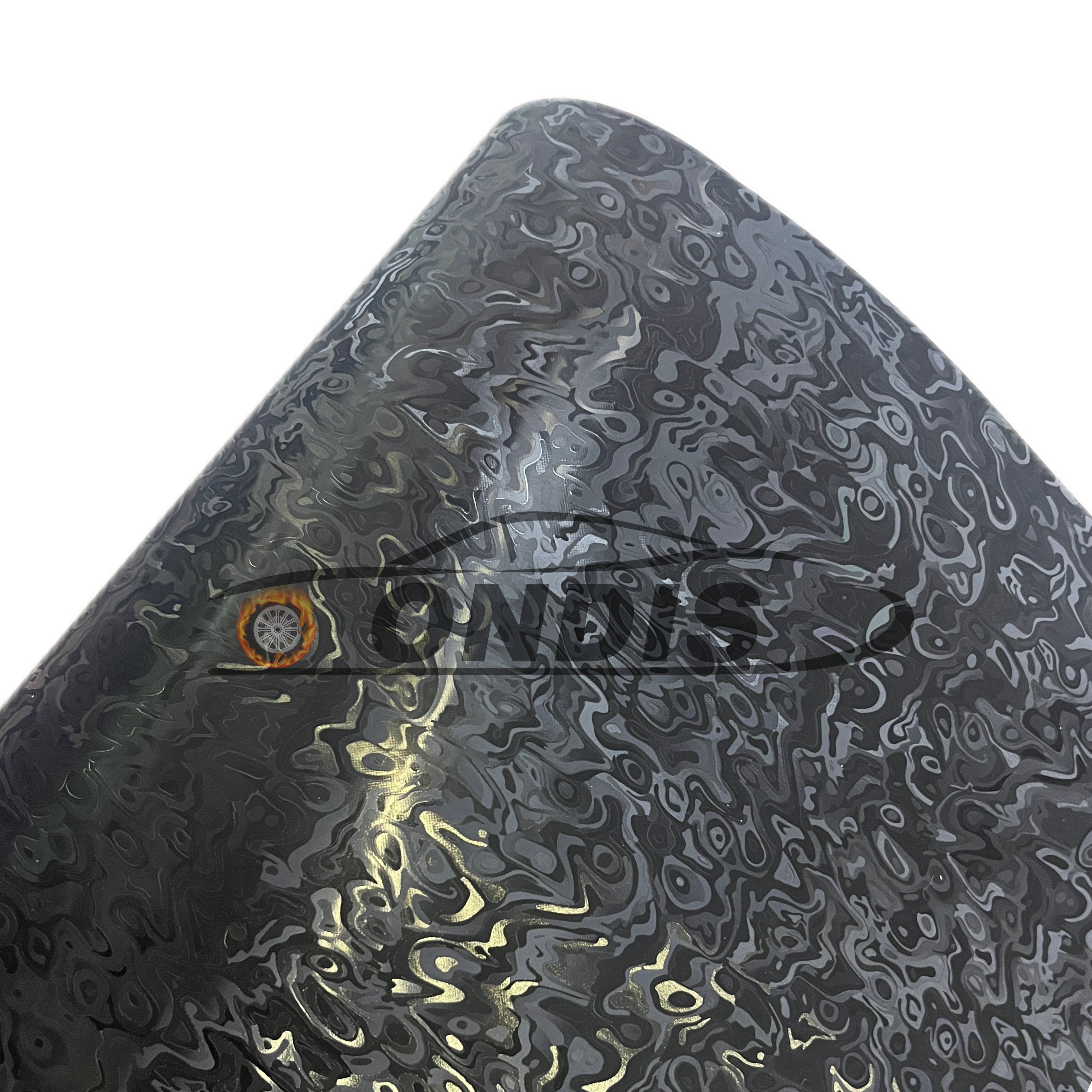 ONDIS 1.52*17M PET 3D car wrapping black matte Metaverse forged Carbon Fiber vinyl Car Wrap Vinyl