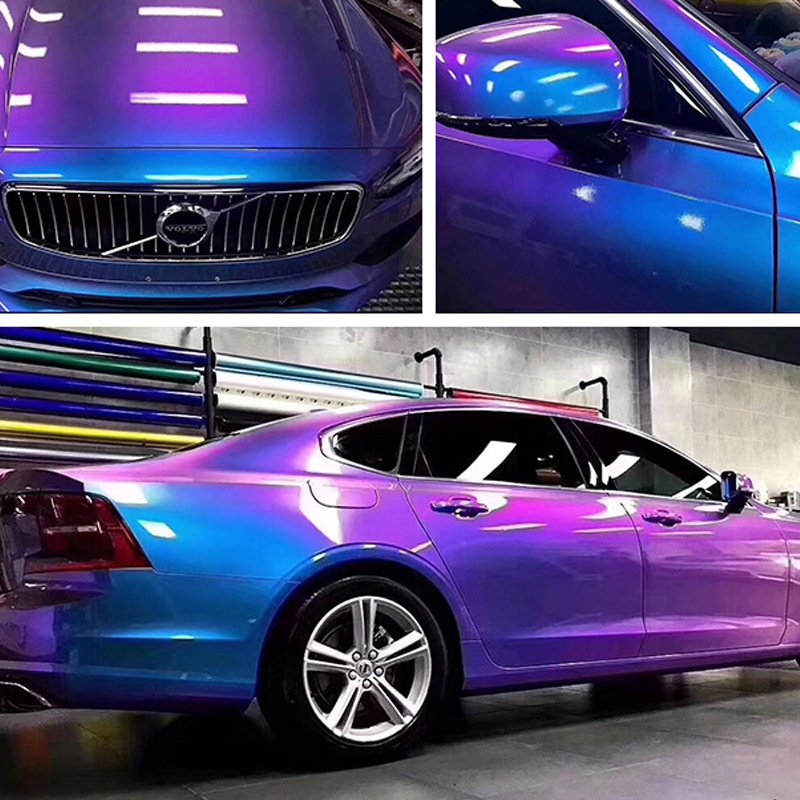 Streamer green aurora Series Car Wrap Vinyl Metallic Auto Body Sticker Self Adhesive Vehicle Wrapping Foil Car Wrap Film