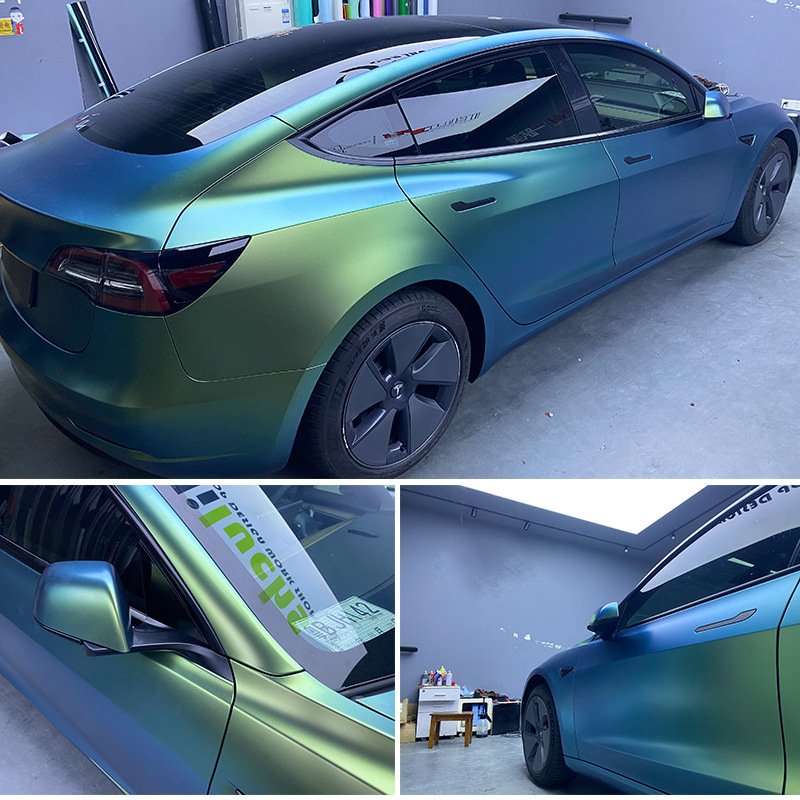Streamer green aurora Series Car Wrap Vinyl Metallic Auto Body Sticker Self Adhesive Vehicle Wrapping Foil Car Wrap Film