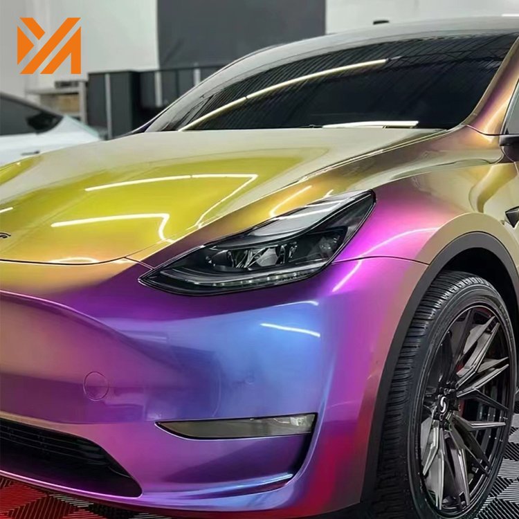 Color Changing Auto Vinil Sticker Film Vinyl Wrapping Foil Paper Car Chameleon Vinyl Wrap