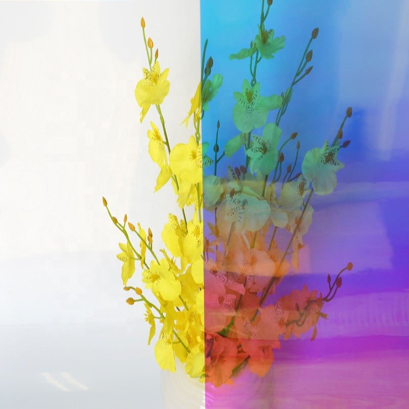 PET Rainbow And Iridescent Variable Transparency Window Film for Decorative Films For Car Windows