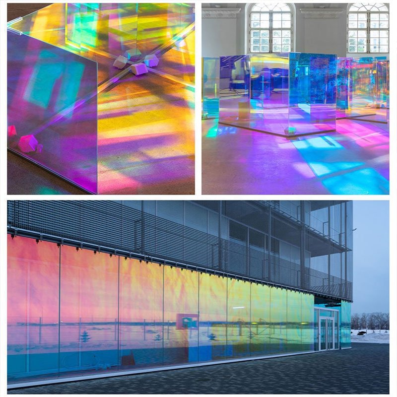 PET Rainbow And Iridescent Variable Transparency Window Film for Decorative Films For Car Windows