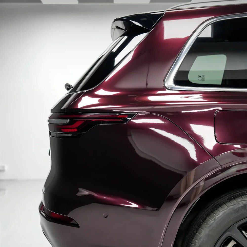 Wrapmaster 1.52*17m Super Gloss Metallic Black Rose Wrap Film Auto Accessories Car Film Vinyl Wrap