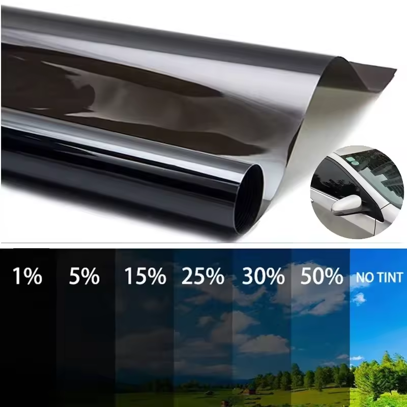 Self-adhesive 2mil 2 Ply Nano Carbon Film Anti-scratch Car Films 99% UVR Heat Resistant Clear Vision Car Window Tint Film