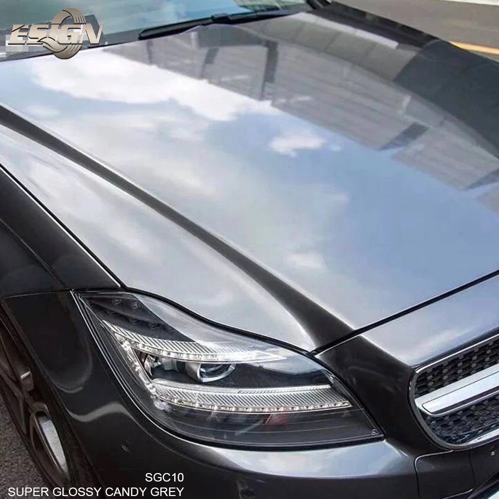 AURORA Candy Grey Car Wrap Vinyl Film Foil Stickers Custom Automotive Cover Decal with Air Bubble Free