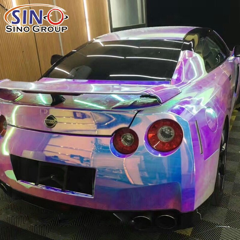 Cool Chrome Rainbow Full Body Decoration Material Auto Film Car Wrap Sticker