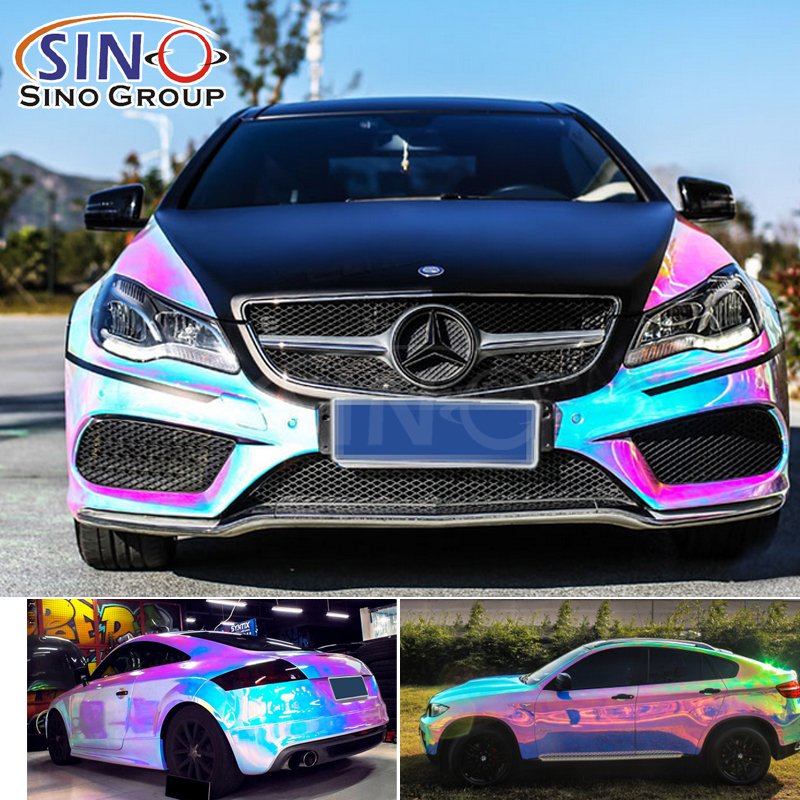 Cool Chrome Rainbow Full Body Decoration Material Auto Film Car Wrap Sticker