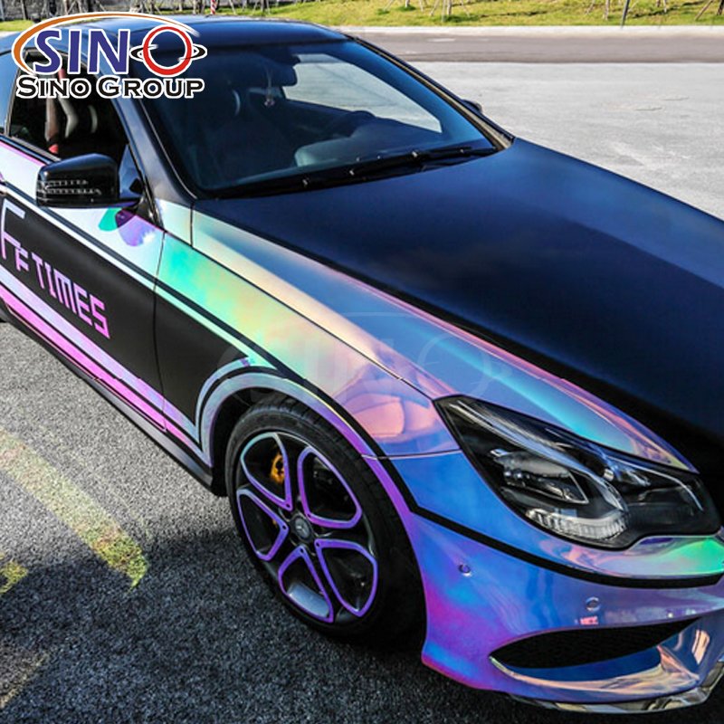 Cool Chrome Rainbow Full Body Decoration Material Auto Film Car Wrap Sticker