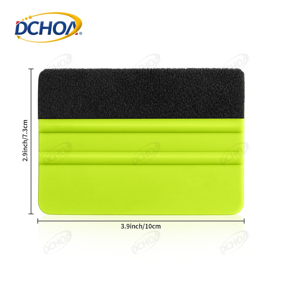 DCHOA Car Vinyl Wrap Tool felt edge Squeegee 4 inch squeegee felt Window Film Tools