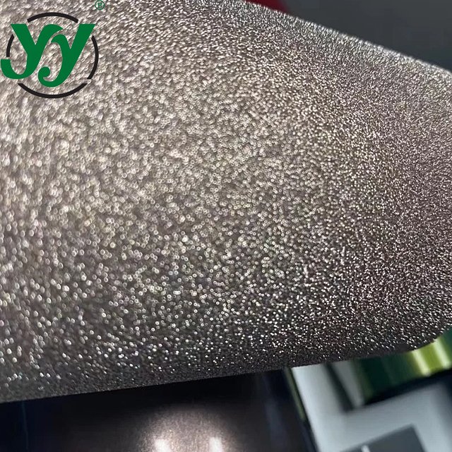 Foshan Factory Sparkling Flash Diamond Champagne Gold Car Wrap Vinyl Full Roll Size 1.22x18M/4x60FT