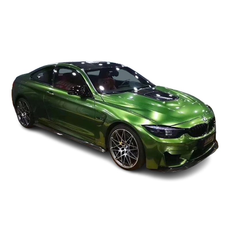 TSAUTOP Car Body PVC Sticker Super Gloss Metallic Mamba Green Car Paint Protection Wrap Film