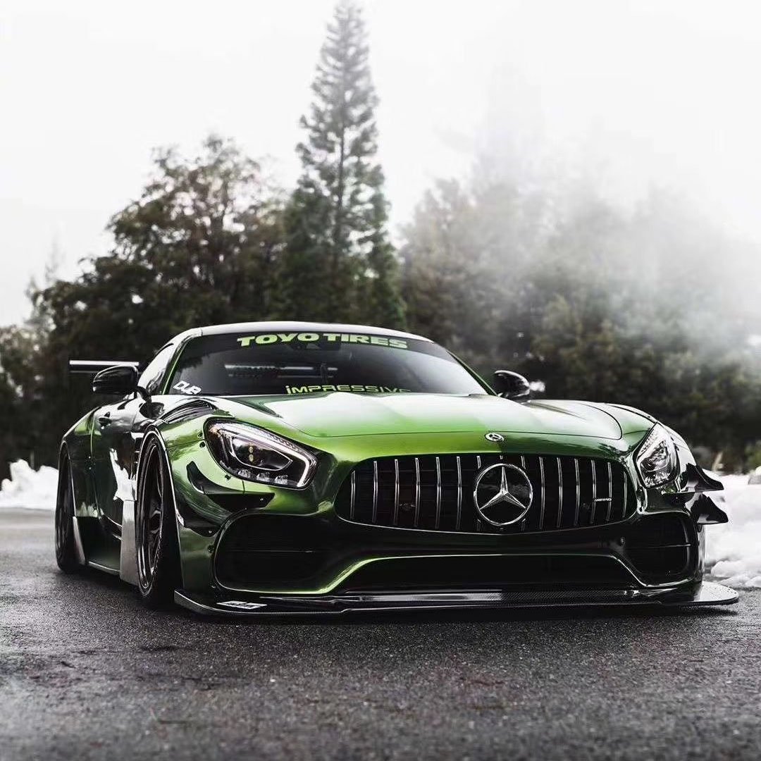 TSAUTOP Car Body PVC Sticker Super Gloss Metallic Mamba Green Car Paint Protection Wrap Film