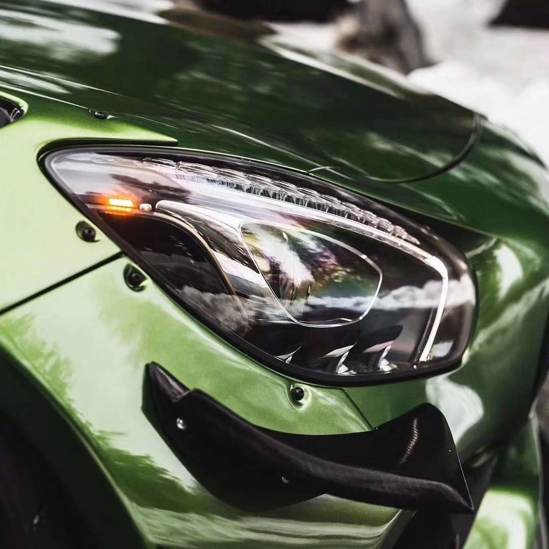 TSAUTOP Car Body PVC Sticker Super Gloss Metallic Mamba Green Car Paint Protection Wrap Film