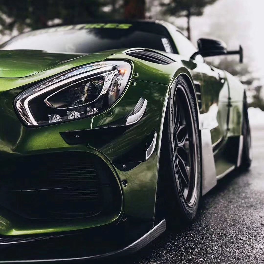 TSAUTOP Car Body PVC Sticker Super Gloss Metallic Mamba Green Car Paint Protection Wrap Film