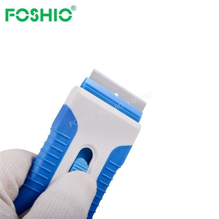 Foshio High Quality Industrial Vinyl Spatula Glue Cleaning Car Sticker Razor Scraper Tool