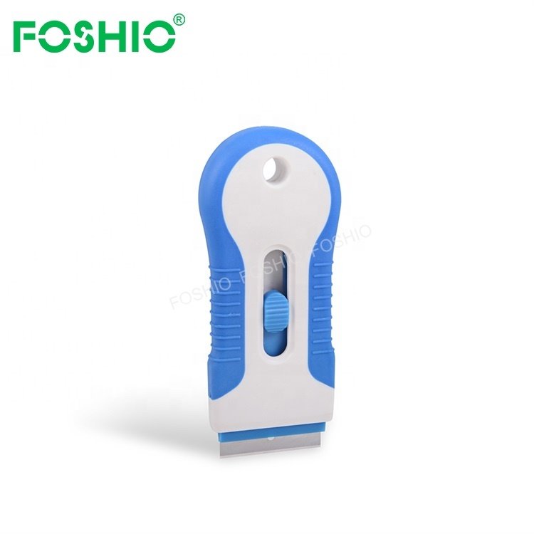 Foshio High Quality Industrial Vinyl Spatula Glue Cleaning Car Sticker Razor Scraper Tool