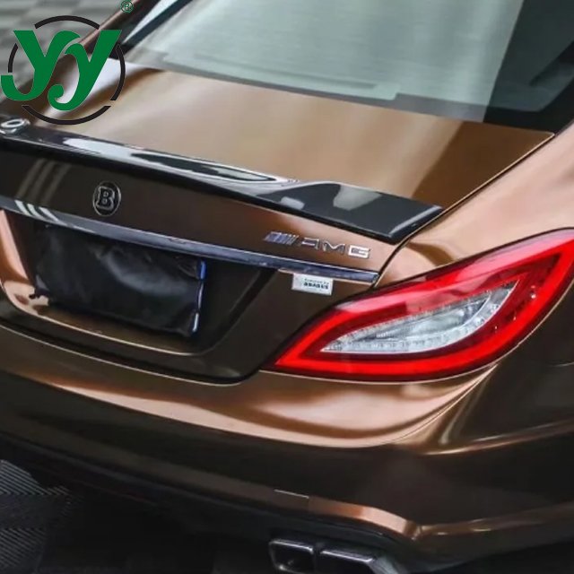 Foshan Starwrap 1.52x18M Glossy Metallic Liquid Coco Brown Vinyl Wrap Film