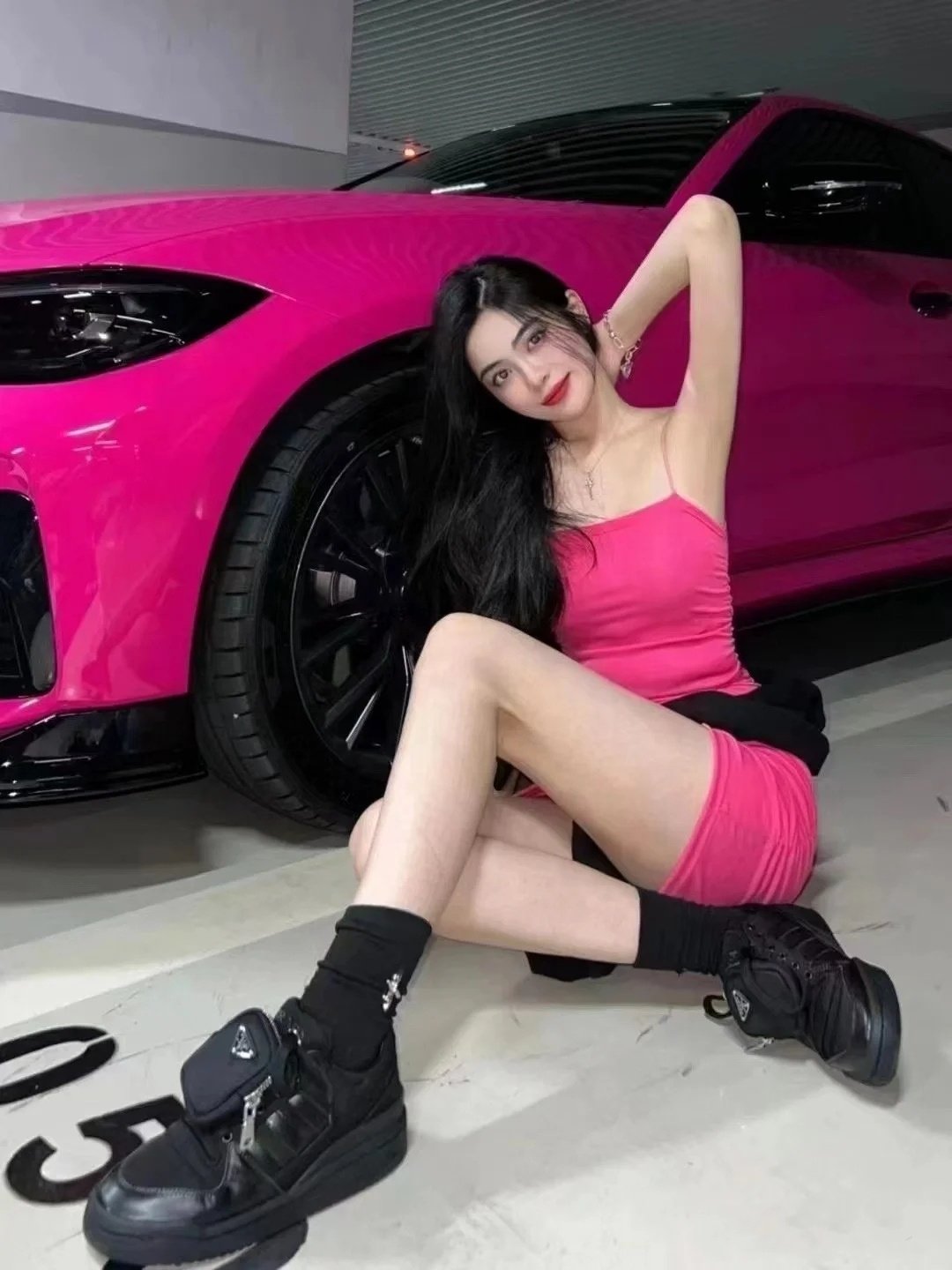 Factory direct Glossy crystal rose red vinyl wrap rolls PVC PET 5*59FT vinyl car wrap roll